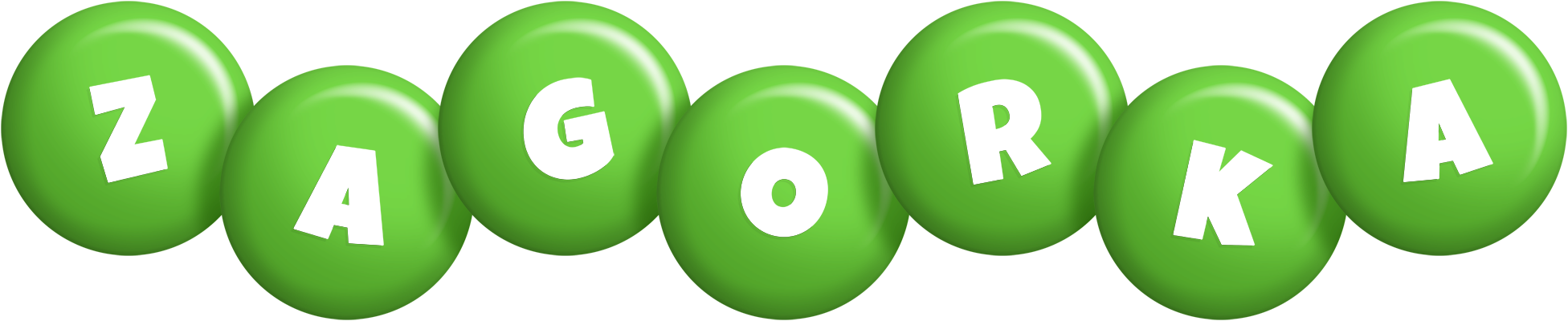 Zagorka candy-green logo