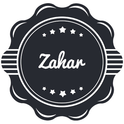 Zahar badge logo