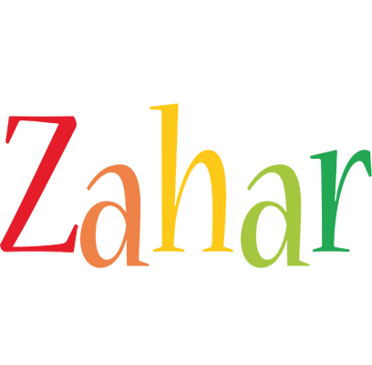 Zahar birthday logo