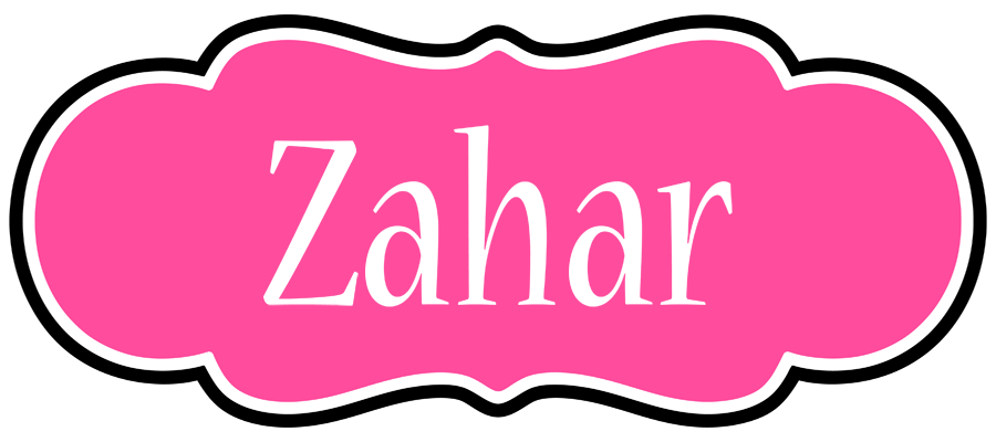 Zahar invitation logo