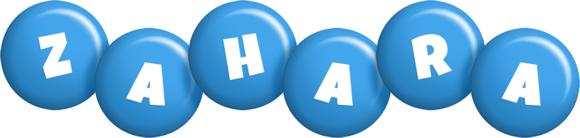Zahara candy-blue logo