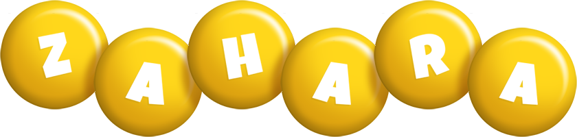 Zahara candy-yellow logo