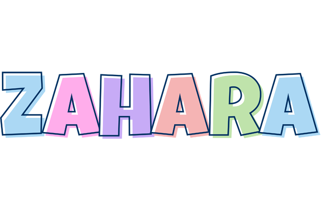 Zahara pastel logo