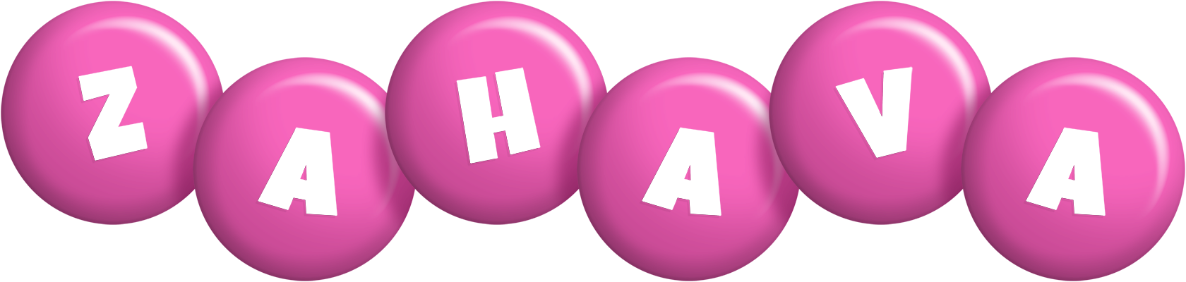 Zahava candy-pink logo