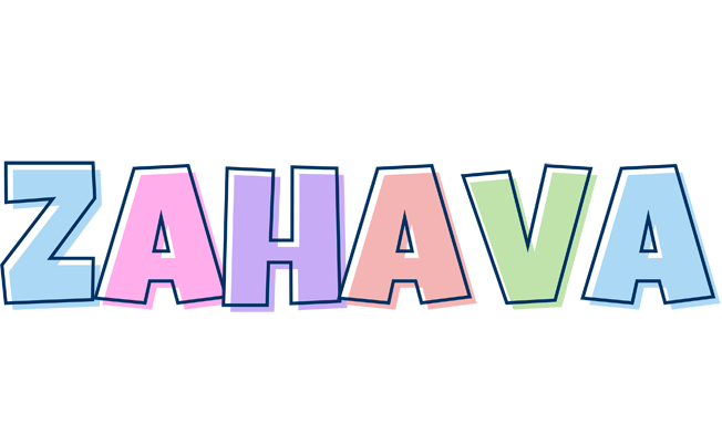 Zahava pastel logo