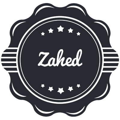 Zahed badge logo