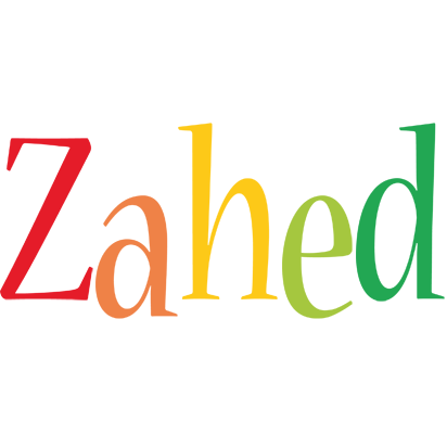 Zahed birthday logo