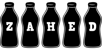 Zahed bottle logo