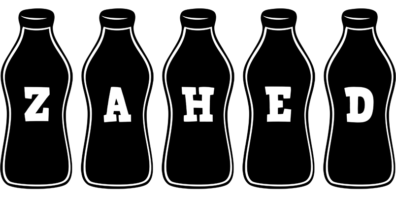 Zahed bottle logo