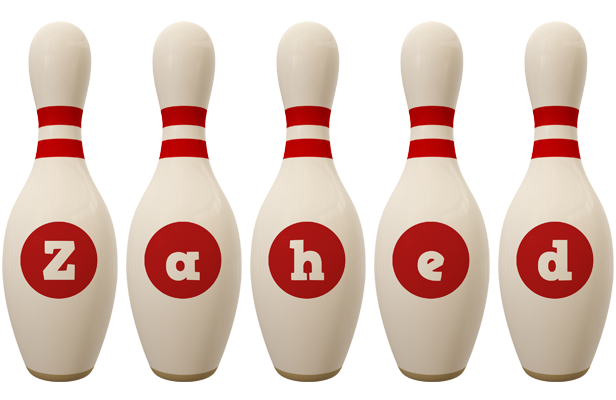 Zahed bowling-pin logo