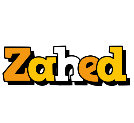 Zahed cartoon logo