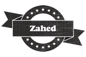 Zahed grunge logo