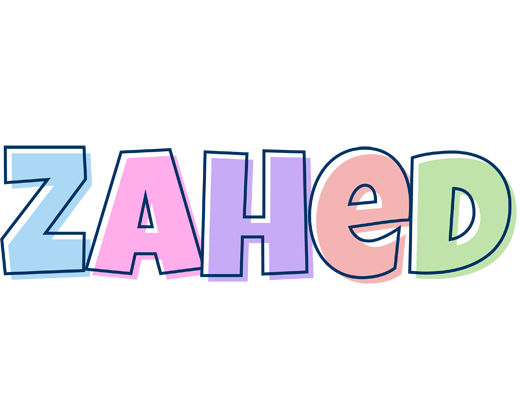 Zahed pastel logo