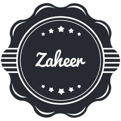 Zaheer badge logo