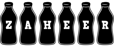Zaheer bottle logo
