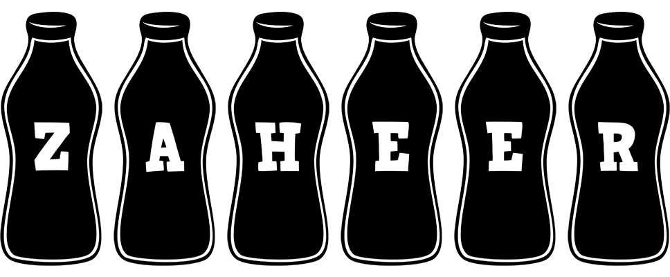 Zaheer bottle logo