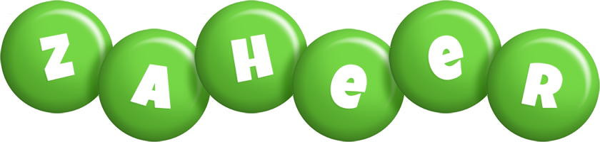 Zaheer candy-green logo