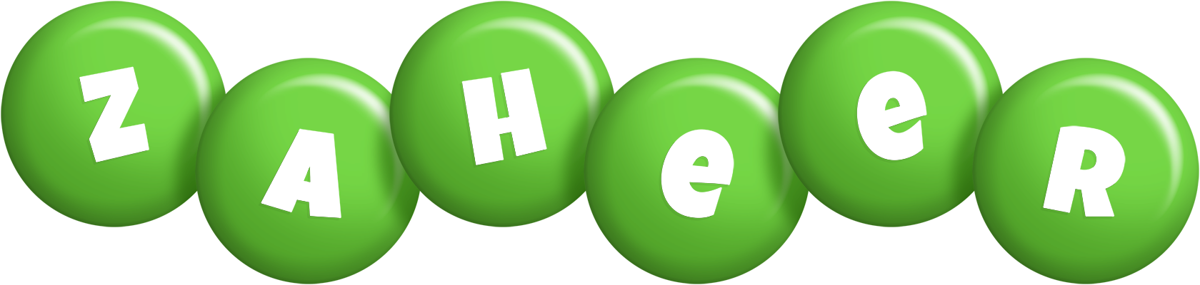 Zaheer candy-green logo