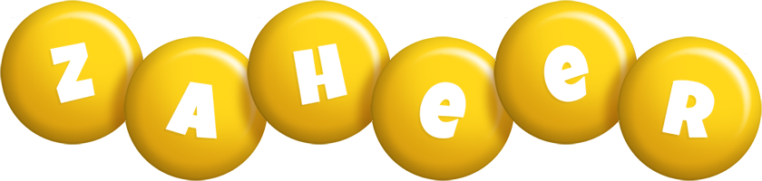 Zaheer candy-yellow logo