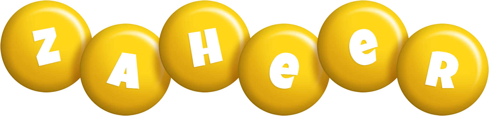 Zaheer candy-yellow logo