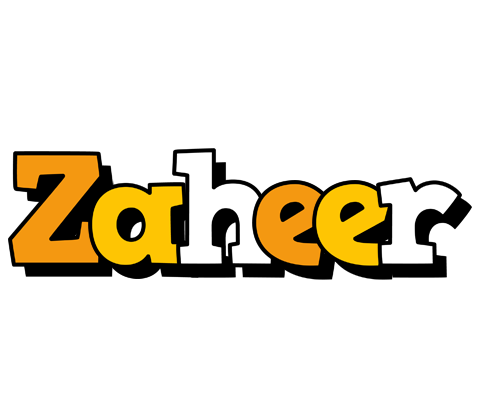 Zaheer cartoon logo