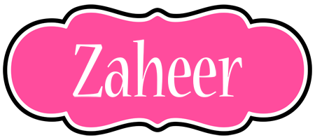 Zaheer invitation logo