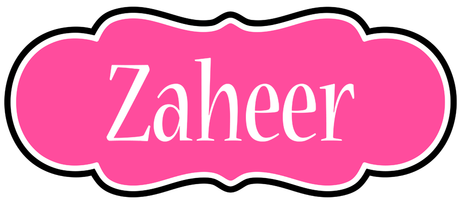 Zaheer invitation logo