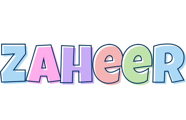 Zaheer pastel logo