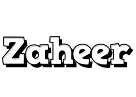 Zaheer snowing logo