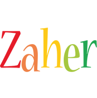 Zaher birthday logo