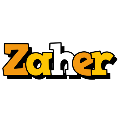Zaher cartoon logo