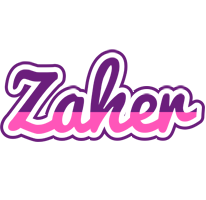 Zaher cheerful logo