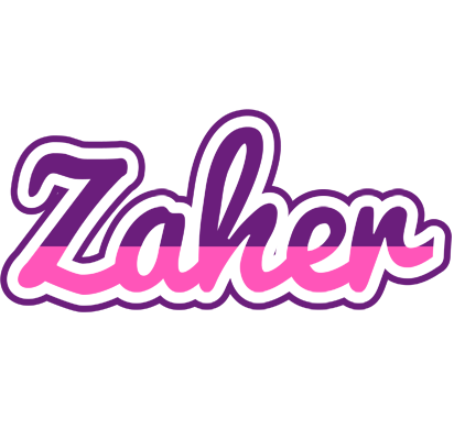Zaher cheerful logo