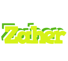 Zaher citrus logo