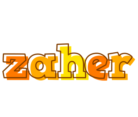 Zaher desert logo