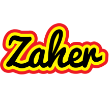 Zaher flaming logo