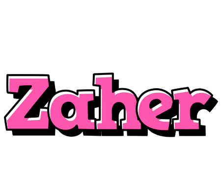 Zaher girlish logo