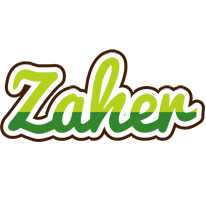 Zaher golfing logo