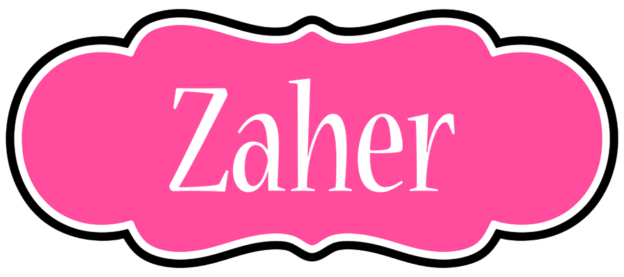 Zaher invitation logo