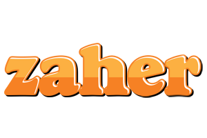 Zaher orange logo