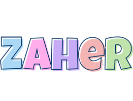 Zaher pastel logo