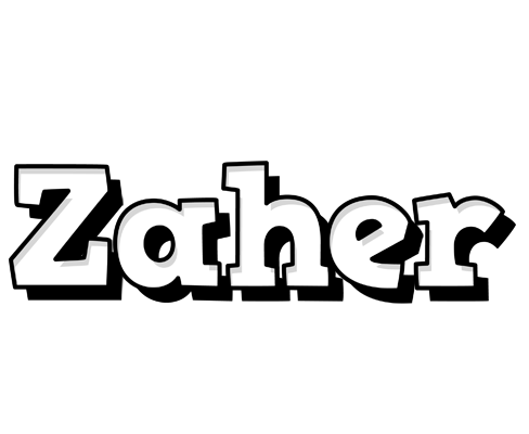 Zaher snowing logo