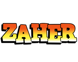 Zaher sunset logo