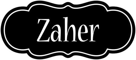 Zaher welcome logo