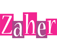 Zaher whine logo