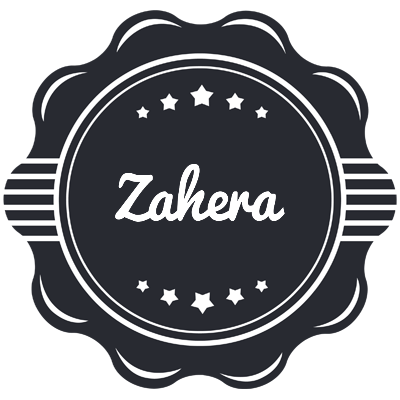 Zahera badge logo