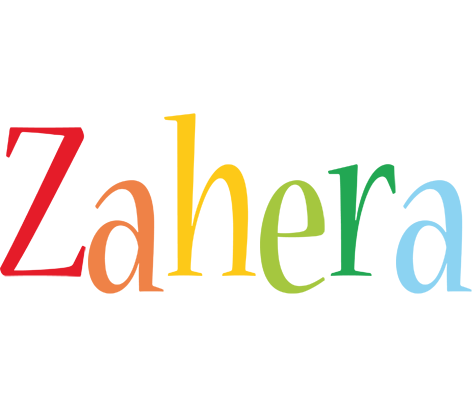 Zahera birthday logo