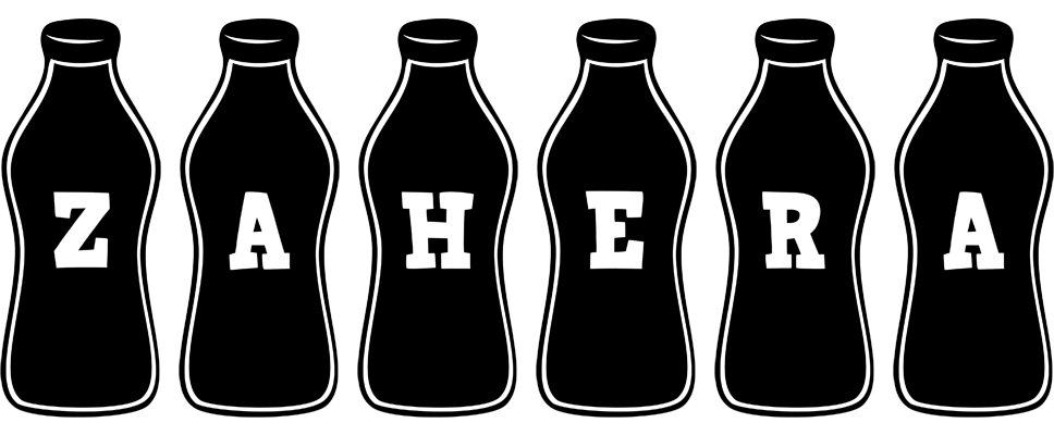 Zahera bottle logo