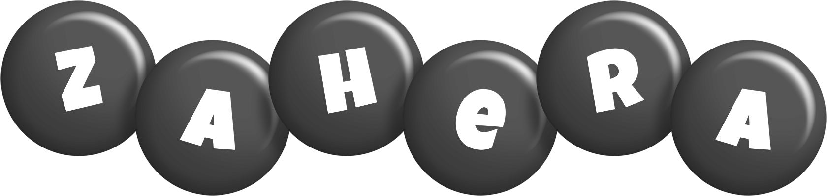 Zahera candy-black logo