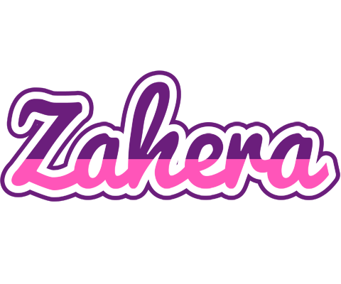Zahera cheerful logo